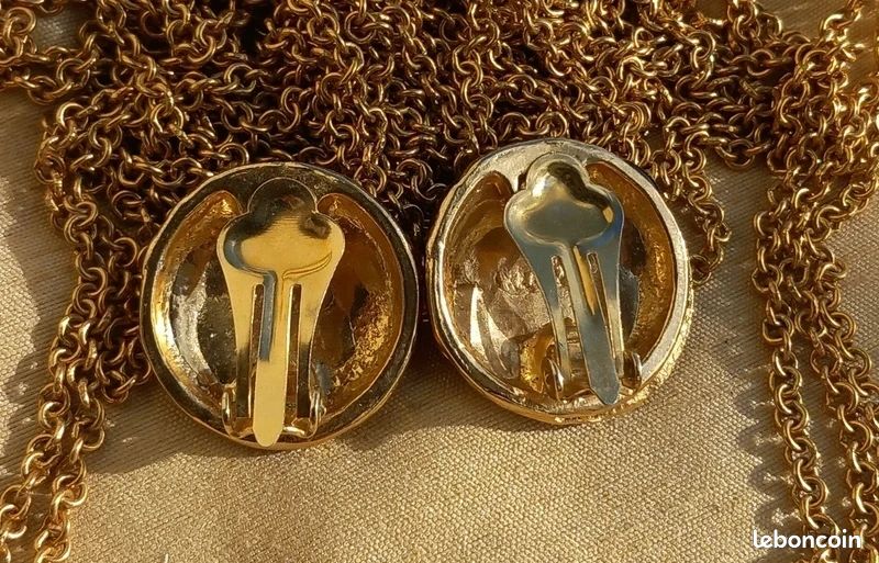 Boucles D'oreilles Clips Vintage Fantaisie - Style Années 70/80 - Élégant Et Rétro