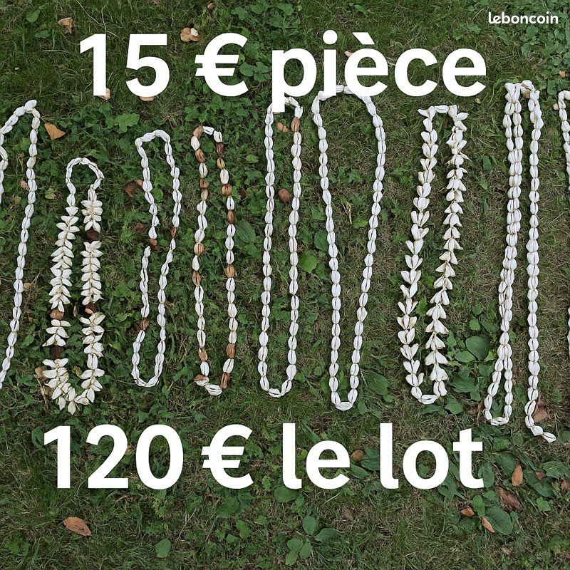 Collier Coquillage De Tahiti Vintage Années 50 – Ancien Occasion