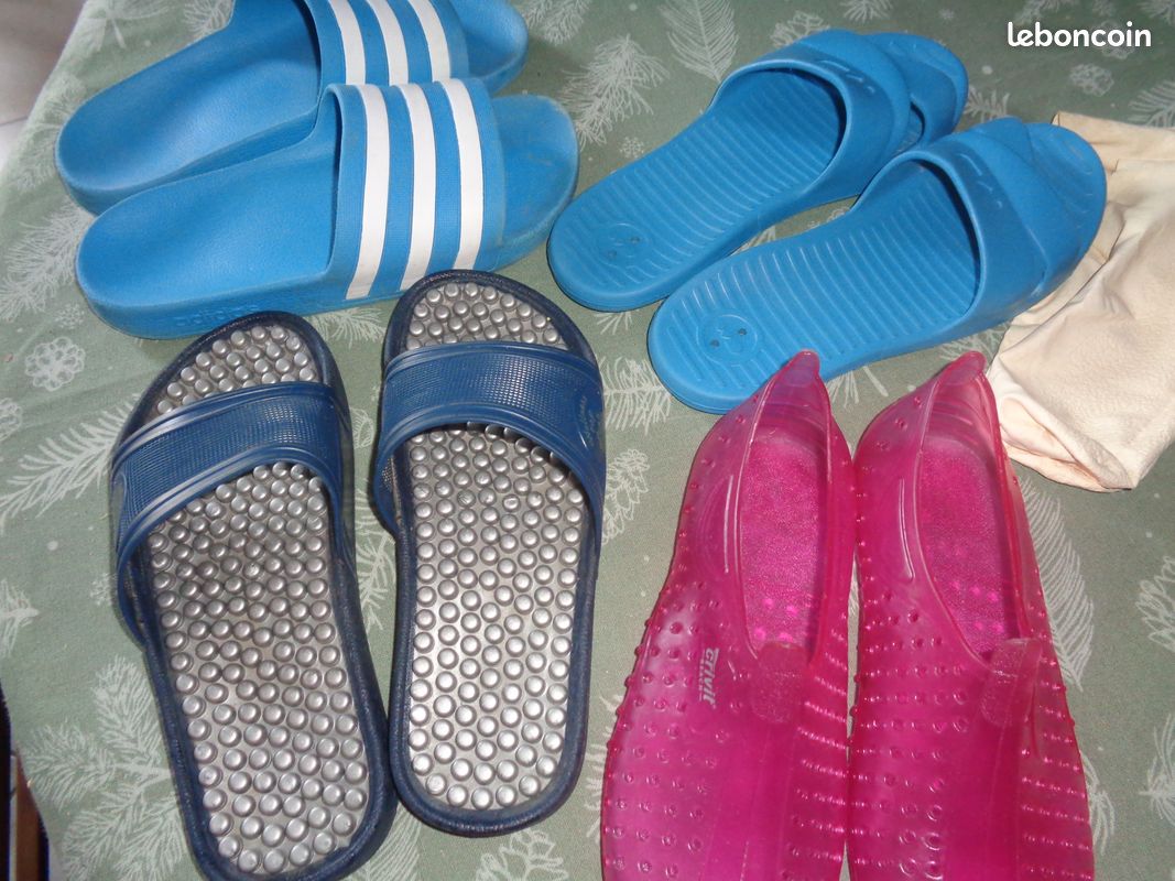 Lot de 4 paires chaussures piscine P 38 (image 1)