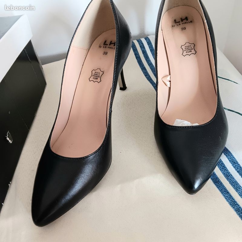 Escarpins noir petits talons de 7 cm Taille 39 Mim - Chaussures