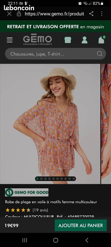 Plage Femme Gemo Robe Plage Gemo Robe Plage Gemo