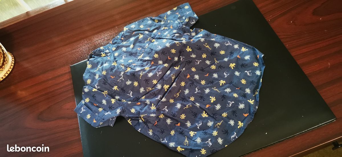 2 habit benetton : 1 chemise et 1 polo taille 2 ans garçon (image 2)