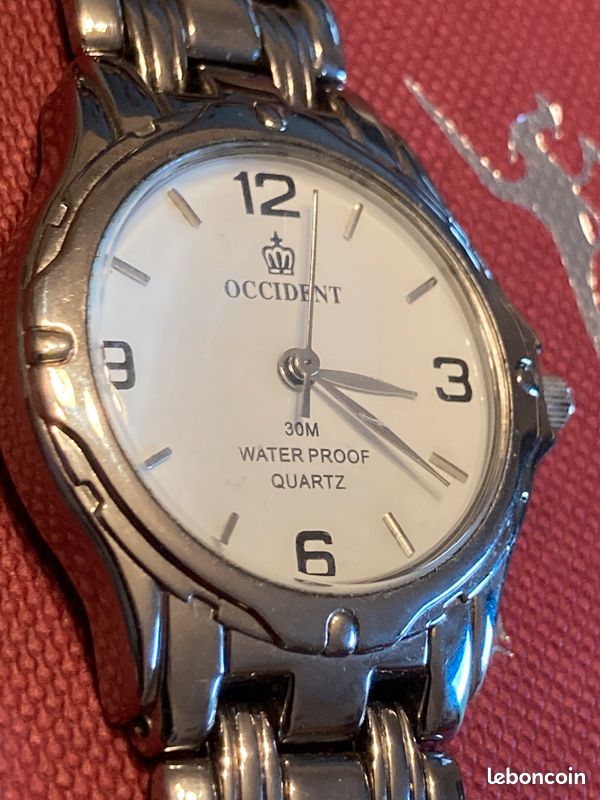 Montre homme OCCIDENT acier water proof 30 m OCCIDENT à quartz (image 3)