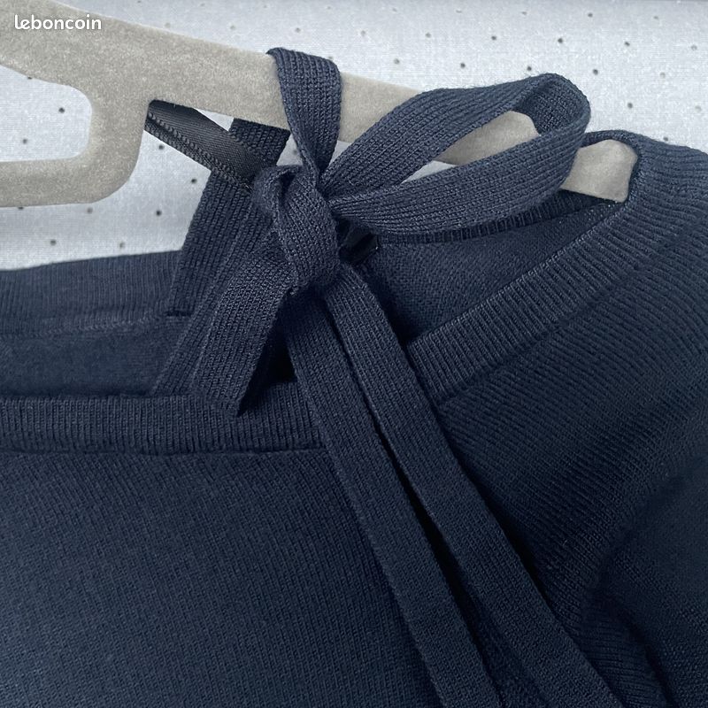 Pull D'athlétisme Femme Marks And Spencer – Bleu Marine, Taille M, Molleton, Manches Raglan, Occasion