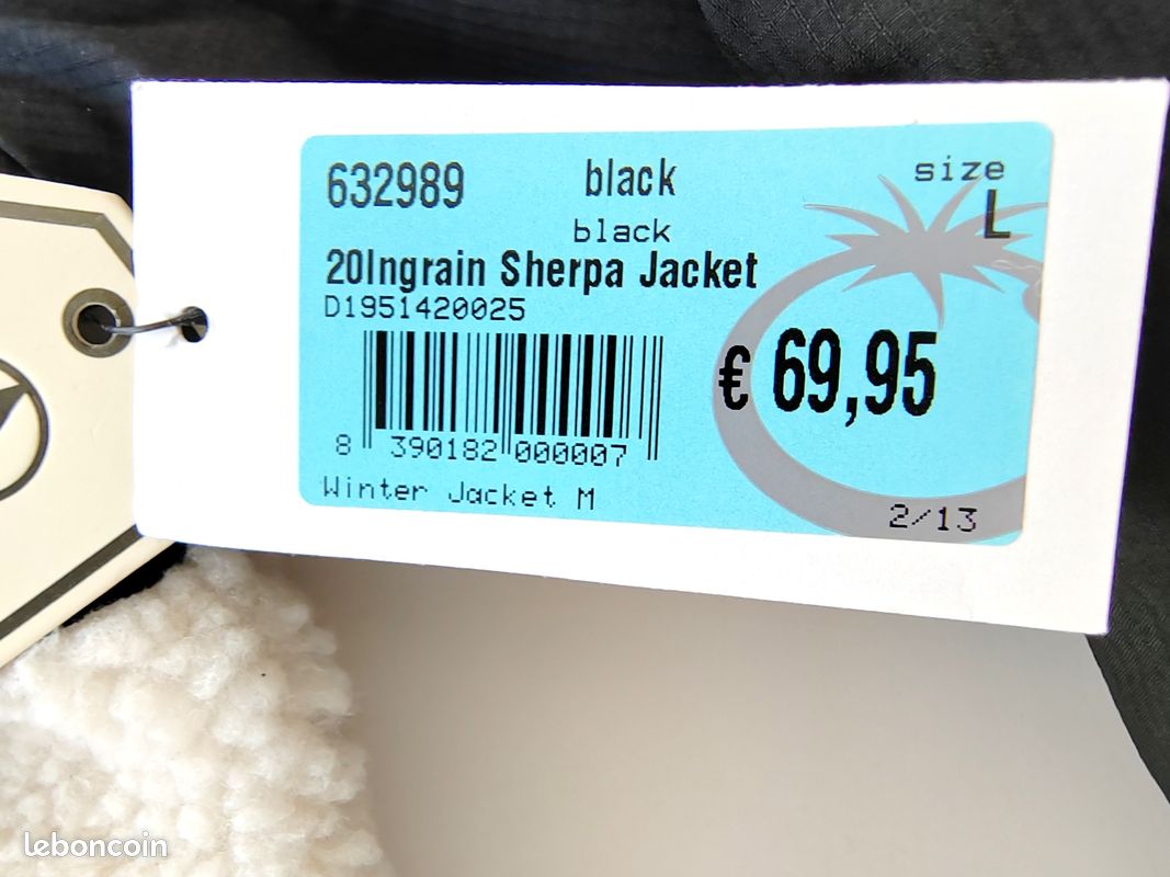 Veste homme sherpa DRAVUS 20Ingrain Sherpa Jacket, taille L [NEUF] (image 7)