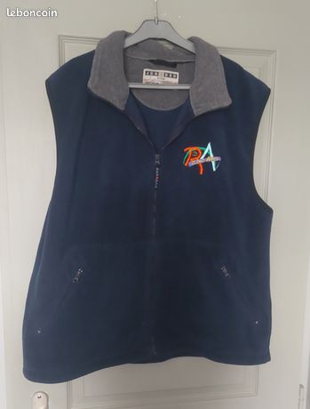 Veste polaire sans manches homme marine t L jerzees Vêtements