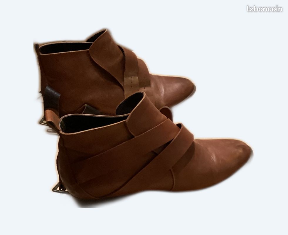 Bottines camel (image 1)