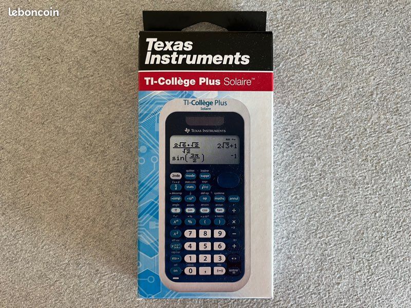 Calculatrice Texas Instruments TI-Collège Plus Solaire NEUVE (image 1)