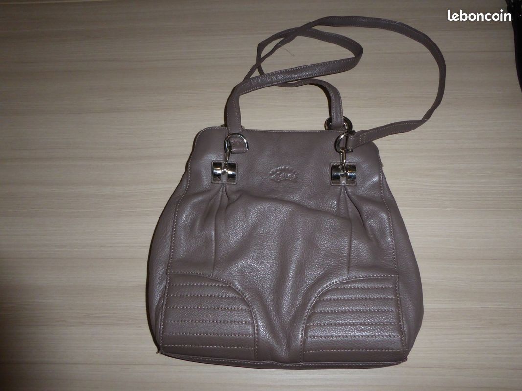 Sac à main en cuir marron glacé (image 3)