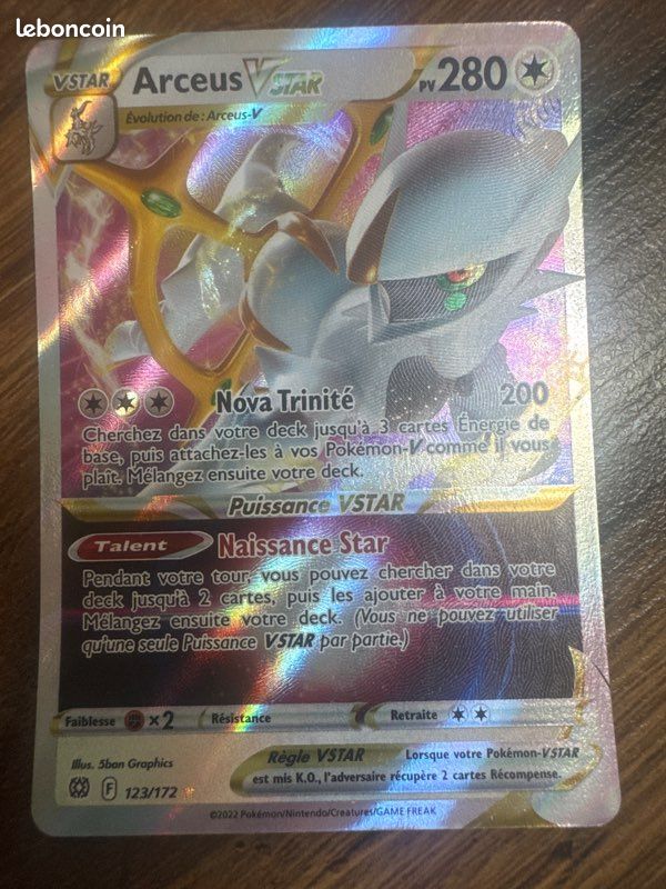 Carte Pokmon Arceus VStar - Collection