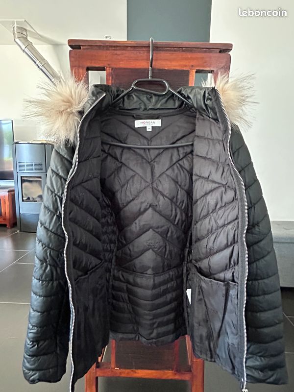 Doudoune MORGAN matelassée à capuche fausse fourrure taille 36 (image 7)