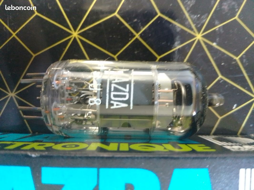 ECC82, 12au7 Mazda D Getter, long plates, Vacuum Tube, lampe, Röhre, Valve. NOS