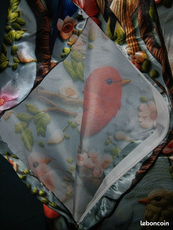 Jinsinto Ensemble de 4 Pcs Housse de Coussin Motif Fleurs Oiseaux Décoration Taies d'Oreiller Carrées pour Sofa Salon Chambre Bureau Porche, 45x45cm