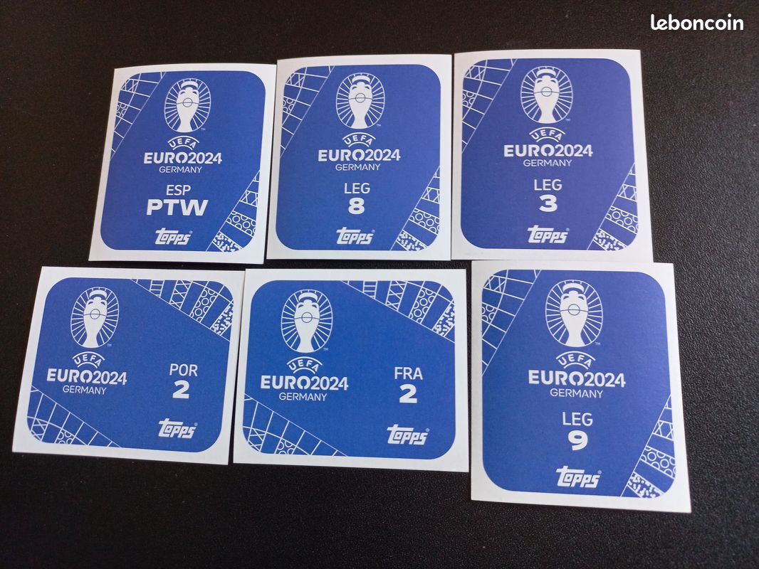 IMAGE AUTOCOLLANT STICKER FOOTBALL TOPPS EURO 2024 GERMANY ALLEMAGNE