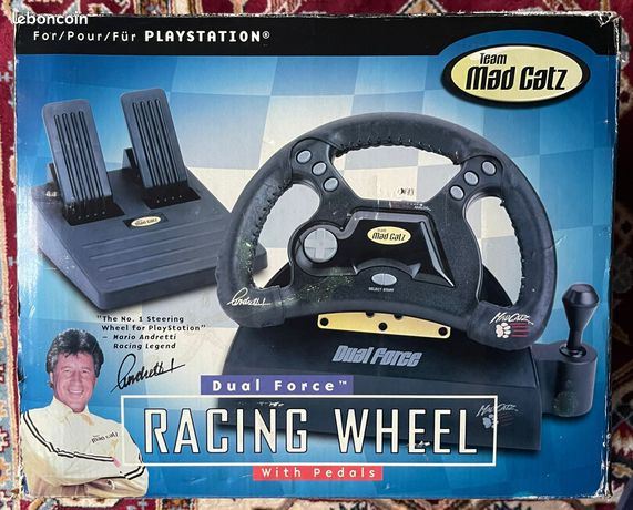MAD CATZ PLAYSTATION racing wheel analogue and digital SLEH-0005 PS1 EUR 18,36 - FR