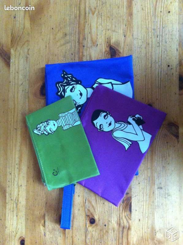 Lot de 3 pochettes CORINNE COBSON neuves(djmark) (image 2)