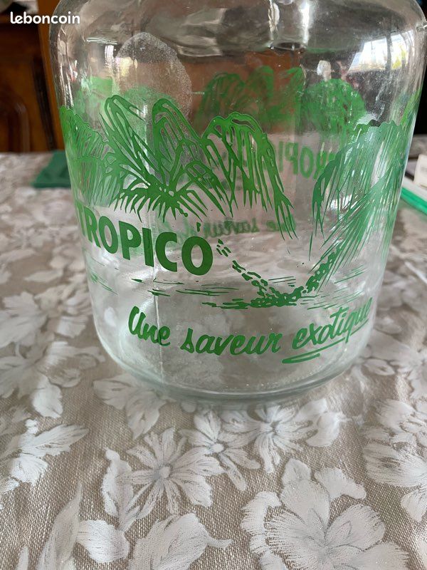 2 carafes en verre vintage Tropico et Rio (image 3)