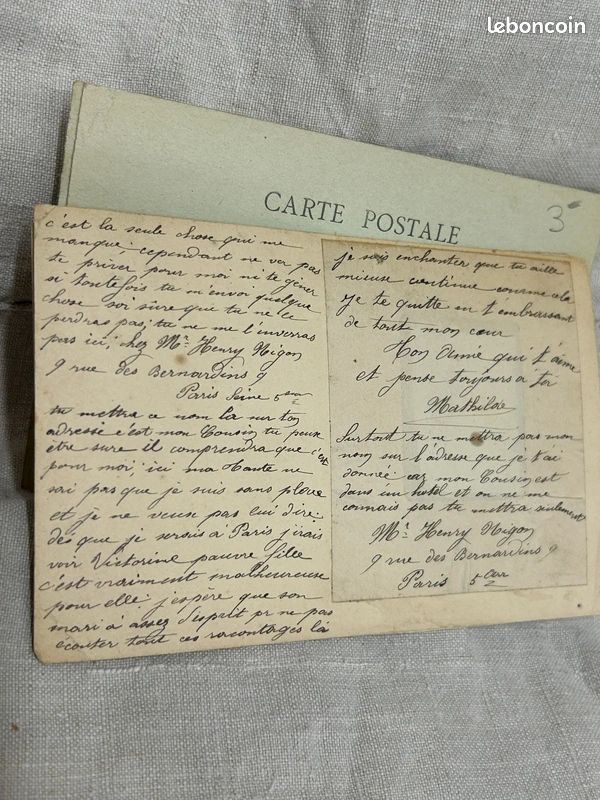 Cartes Photographiques Souvenir Scolaire Papeterie Ancienne (image 3)