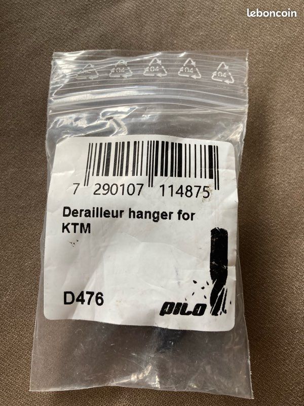 Pattes De Dérailleur Arrière Pilo D667 - Alu 6061 T651 - Noir - Pour VTT