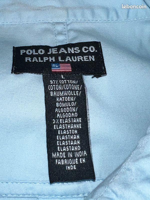 Chemise sans manches POLO RALPH LAUREN taille L Vêtements