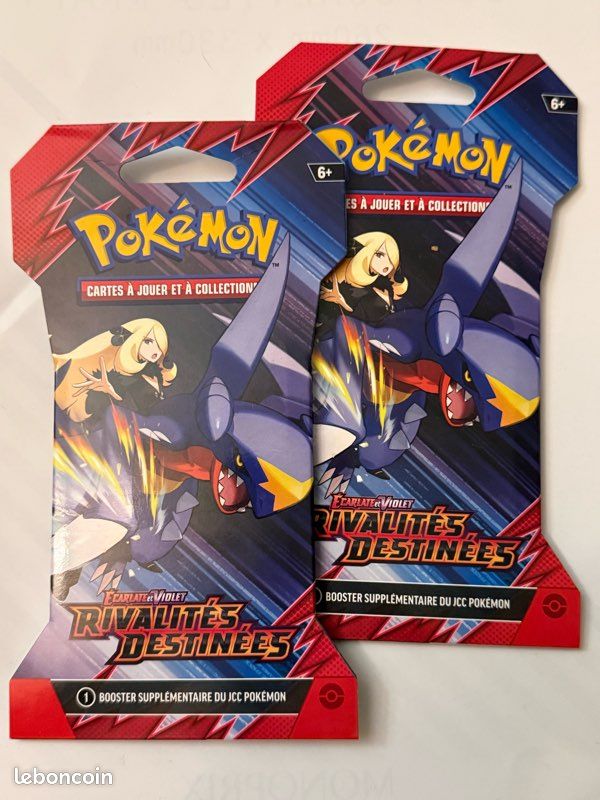 2 Booster Blister Pokem Rivalités destinées (Ev10) scellé Français + 1 carte mystère offerte (image 1)
