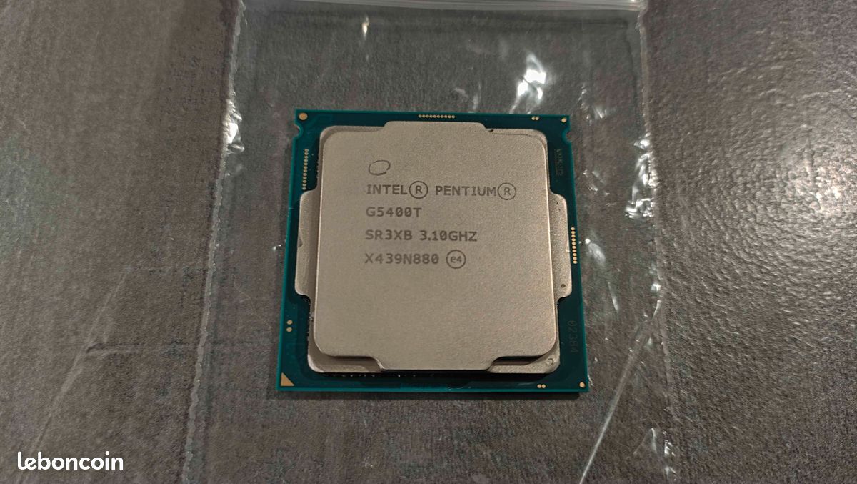 Processeur CPU Intel Pentium Gold G5400T - SR3XB - 3.10 Ghz - Dual-Core - Cache 4Mo - Socket LGA1151 - 8 GT/s (image 1)