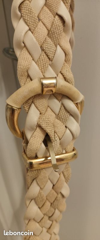 Ceinture tressée avec jolie boucle dorée 89 cm (image 3)