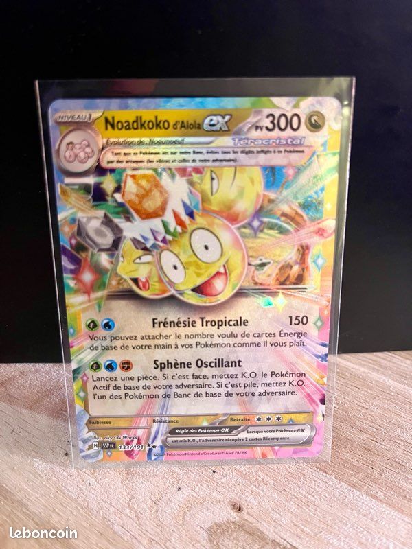 Carte Pokémon Noadkoko d'Alola EX 133/191 - Étincelles Déferlantes EV08 (image 1)