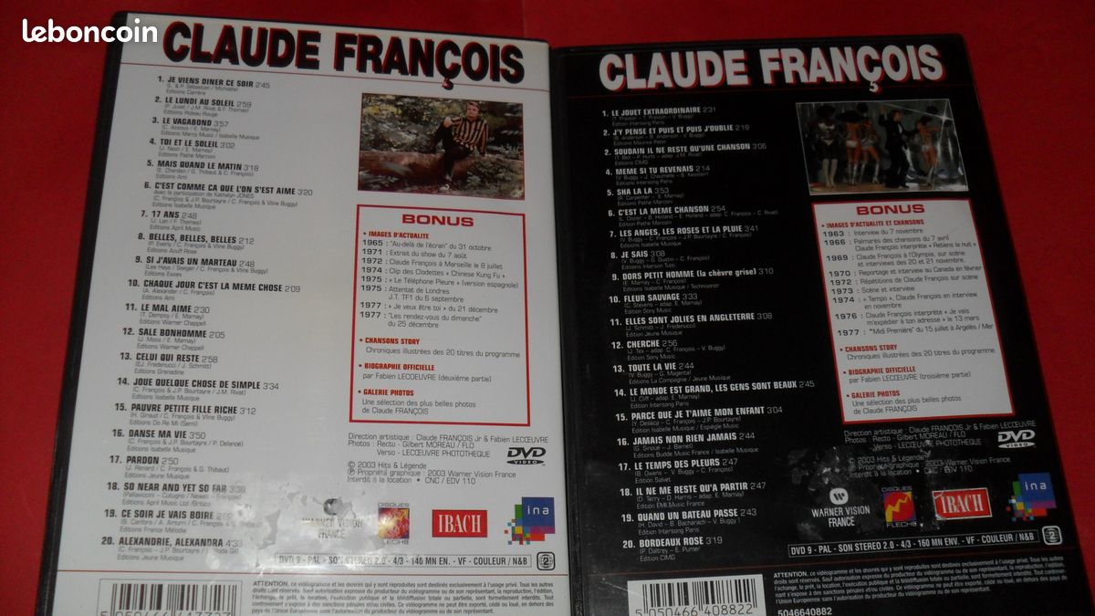Claude françois - 2 dvd (image 2)
