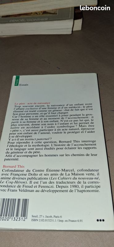 "Le père : acte de naissance" Bernard This (image 2)