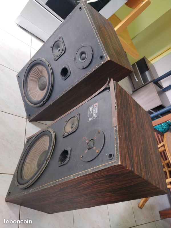 Paire D'enceintes Vintage Luxman S-007 – Testées, Fonctionnelles, Connectique Filaire