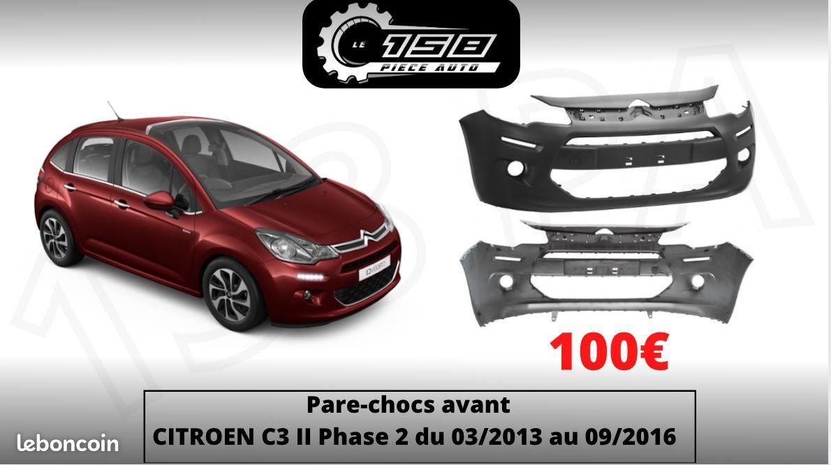 PARE-CHOCS AVANT DU CITROEN C3 II PHASE 2 de 2013 à 2016 (image 1)