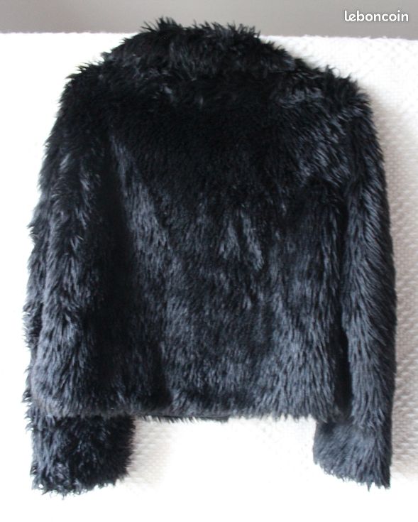 Manteau En Fausse Fourrure Noir - Taille M/L, Sans Marque, Neuf Sans étiquettes