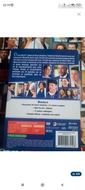 Grey's Anatomy saison 1a9 (image 3)