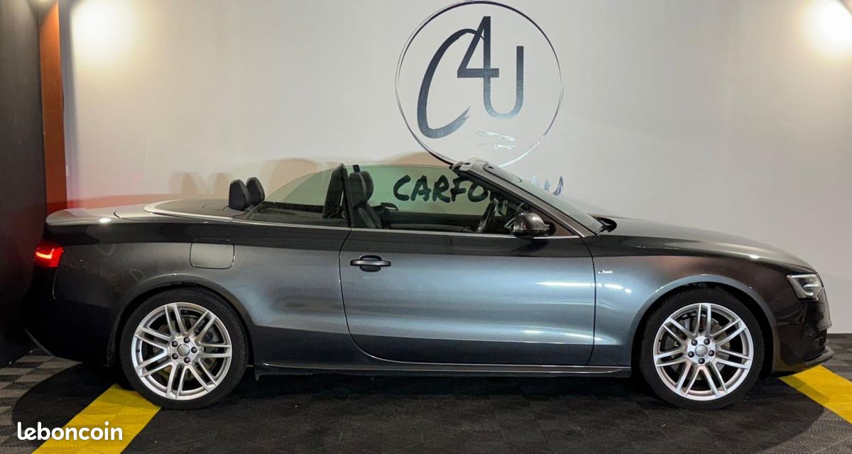 Audi A5 S-line Cabriolet Quattro 3.0 TDI S-Tronic 245 ch Régulateur de vitesse, Sièges Alcantara,... (image 4)