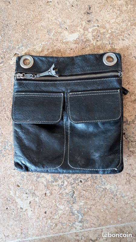 Sac en cuir véritable - Pratique et élégant (image 1)