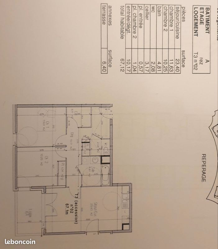 Appartement 3 pièces 67 m² · à Viry · 67,1 m² · 1 180 €/mois