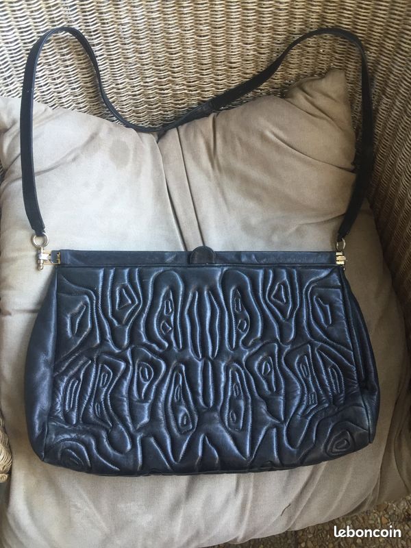 Sac Maud Frizon en cuir floqué (image 1)