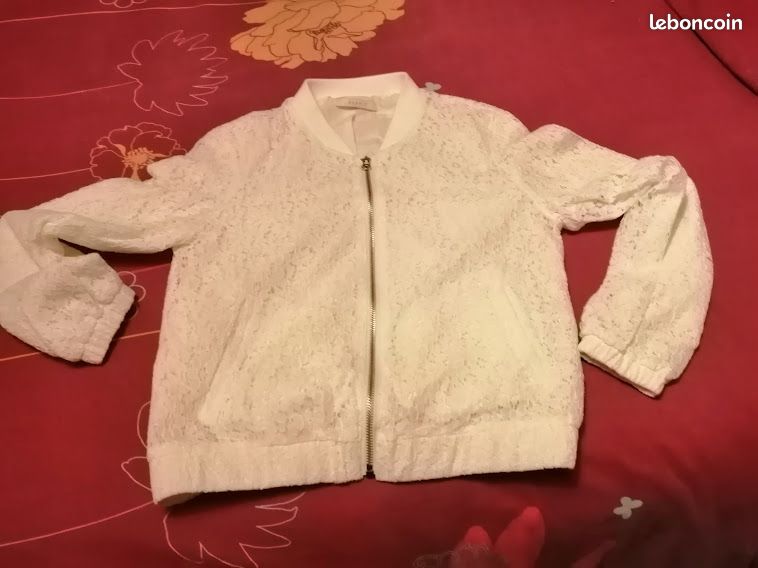 Veste femme dentelle écru, neuve (image 1)