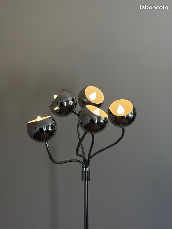 Lampadaire vintage avec 5 eyes balls (image 1)