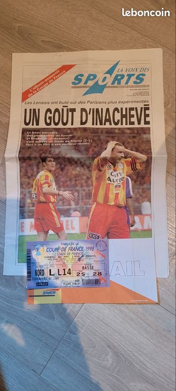le programme du jour : 2 mai 1998, PSG-Lens - Paris.canal-historique