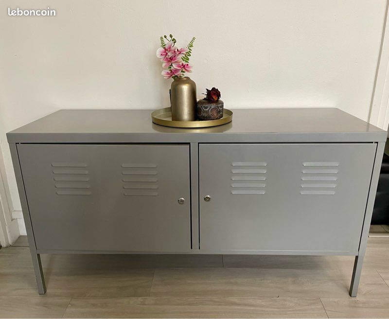Armoire métallique Ikea grise (image 1)