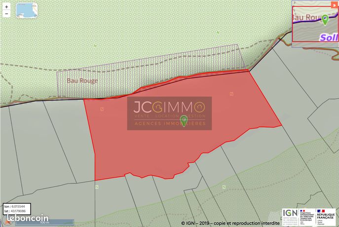 Terrain 42685 m² Solliès-Ville