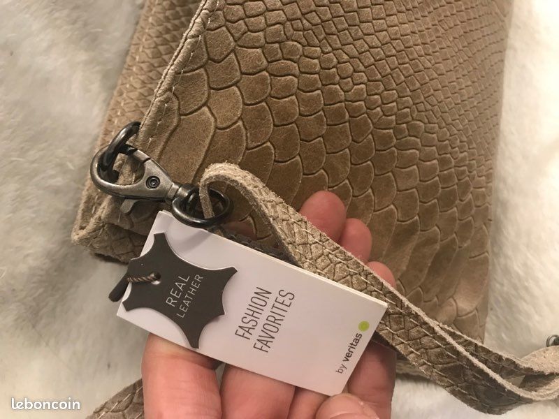 Sac bandoulière cuir cadeau Noël (image 6)
