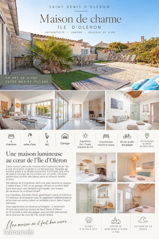 Maison 5 pièces 117 m² · à Saint-Denis-d'Oléron · 117 m² · 420 000 €