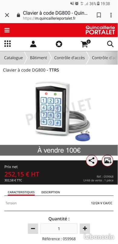 Clavier à code (image 2)