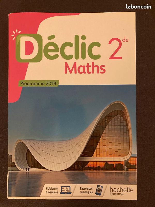 Livre Maths Déclic seconde Hachette (image 1)