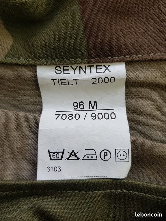 #800# NEUF treillis complet haut + bas F2 tta Armée taille M (image 3)