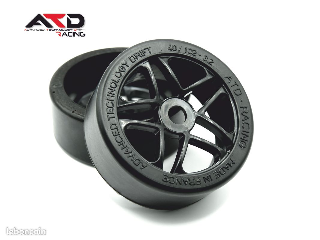 Lot de 4 pneus de route 1/7 1/8 pour Arrma 1/7 Infraction Limitless Felony FS Racing Model GT RC - Lot de 4 pneus de route (4 grands noirs