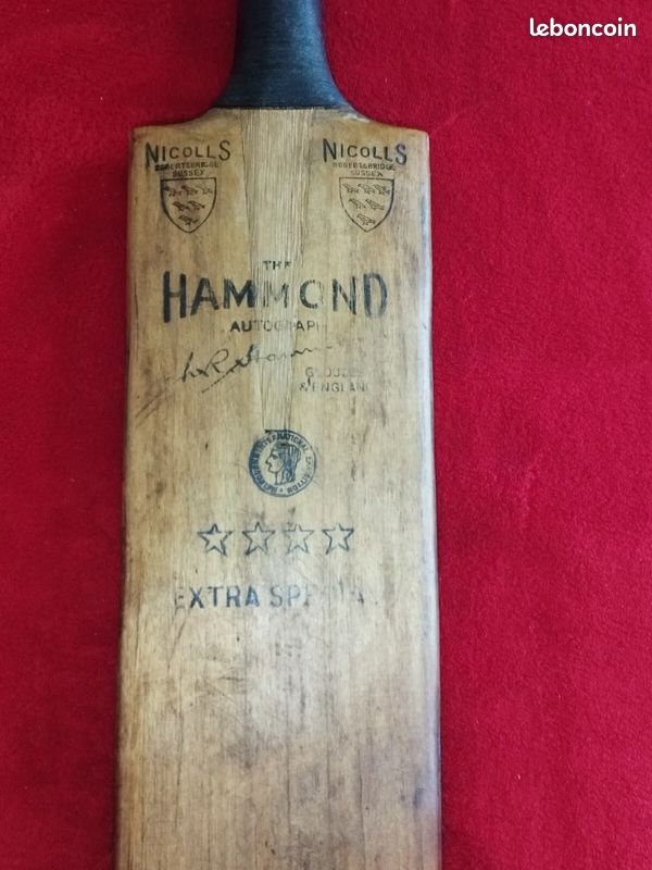 Cricket ancienne batte de cricket - Collection